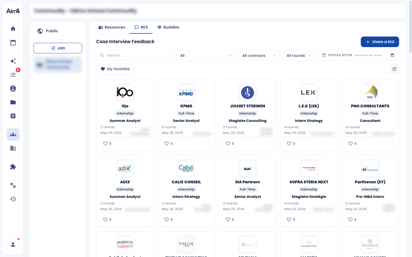 Accounts organized by firm